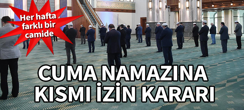 Diyanet'ten cuma namazına kısmi izin
