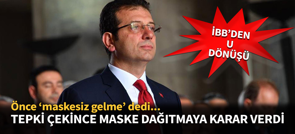 Kolileri bırak, maske al başkan! İBB'den vatandaşa skandal çağrı...