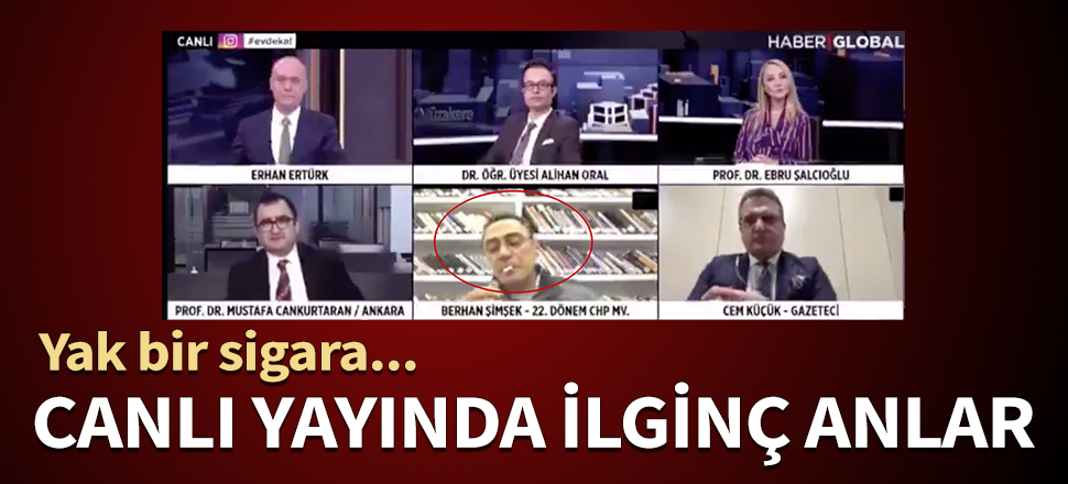 Yak bir sigara... Beklemekten sıkılan Berhan Şimşek programa damga vurdu...