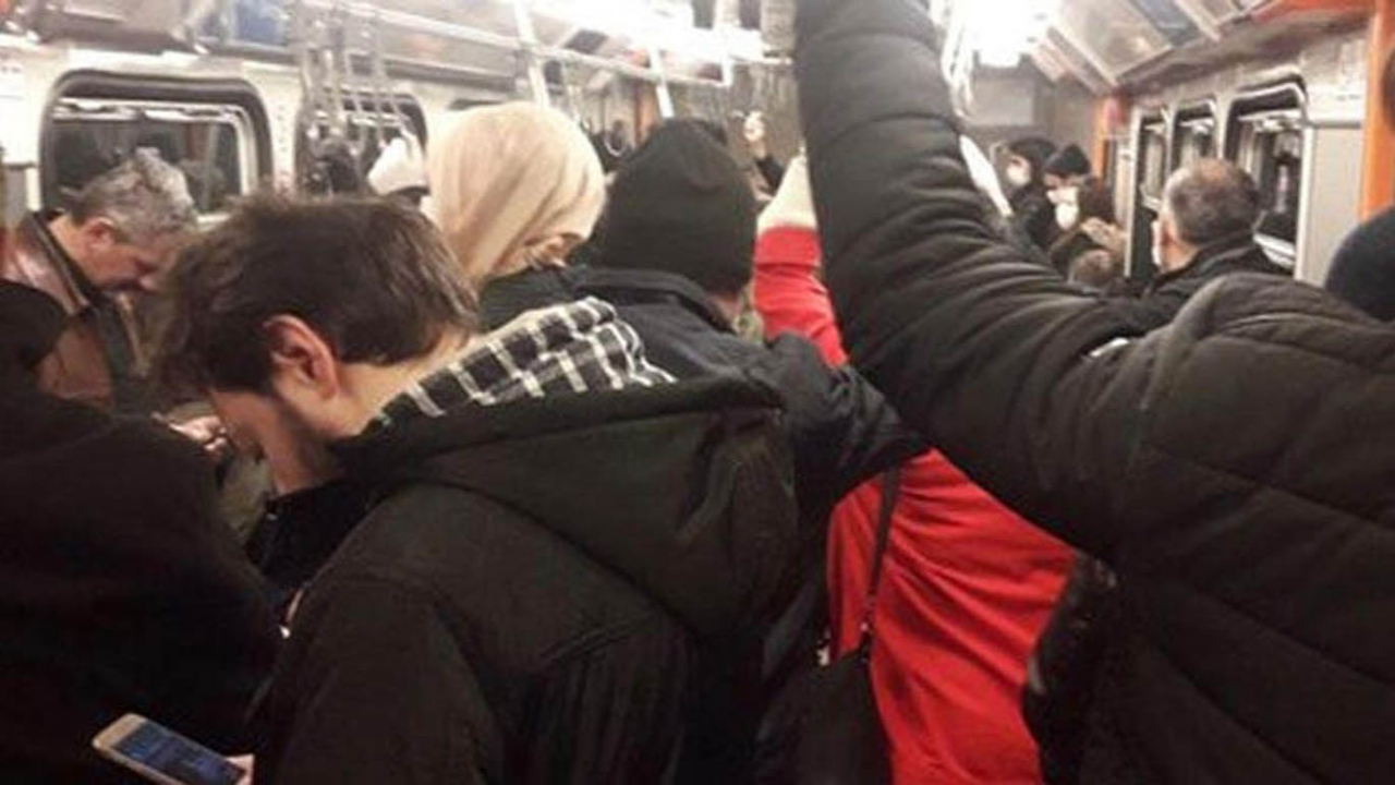 İstanbul Metrosu'nda bu sabah!