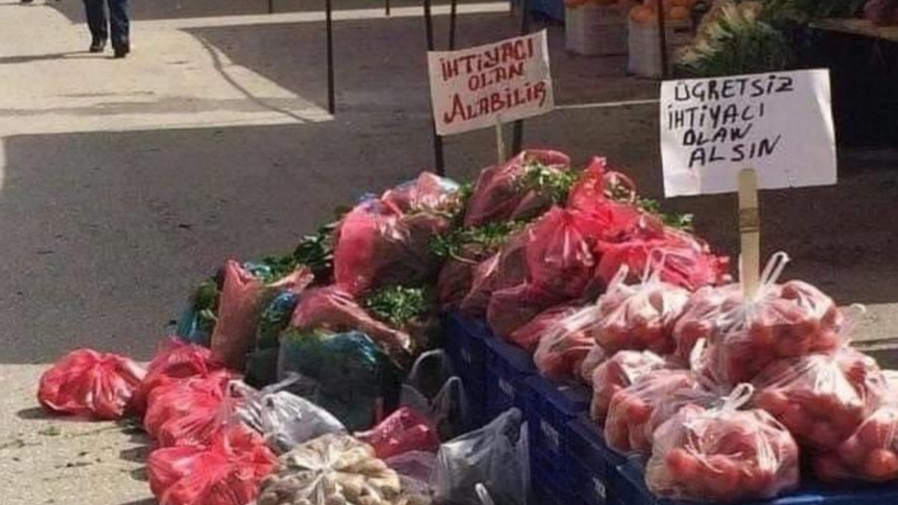 Konyalı pazar esnafından örnek davranış