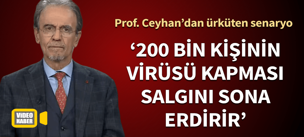 "200 bin kişinin virüsü kapması salgını bitirir"