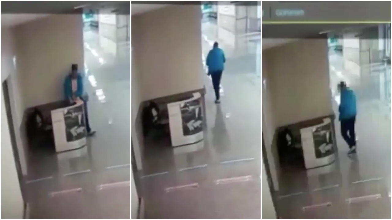 Sağlık çalışanlarını soyan hırsız kamerada