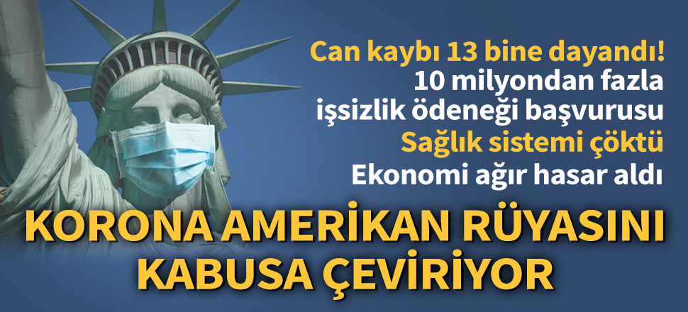 Son dakika... ABD'de hayatını kaybedenlerin sayısı son 24 saatte bin 918 artarak 12 bin 911’e yükseldi