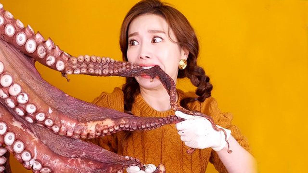 Hayvanları canlı canlı yiyen Youtuber'a tepki yağdı