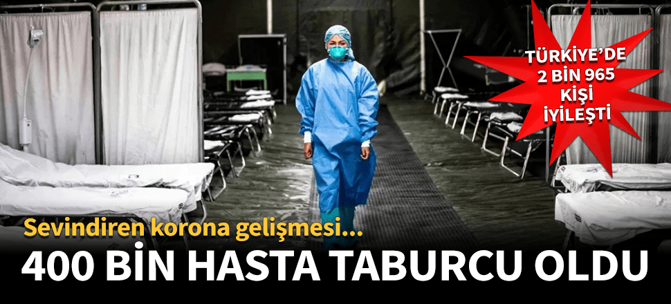 Sevindiren korona gelişmesi! Tam 400 bin kişi...