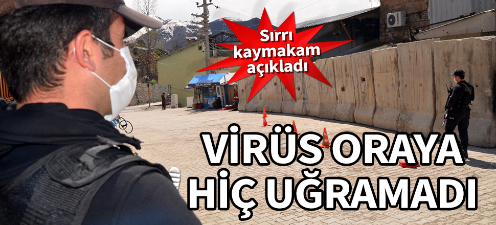 Virüs oraya hiç uğramadı! İşte sırrı...