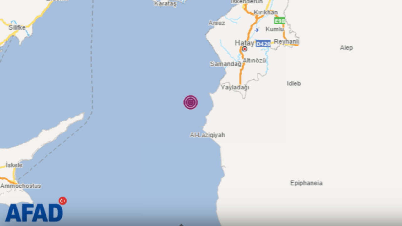Hatay'da şiddetli depremler! 4.7'nin ardından tekrar sallandı