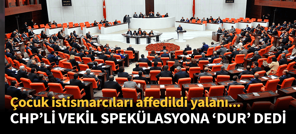 Çocuk istismarcıları affedildi yalanına CHP'li vekil 'dur' dedi!