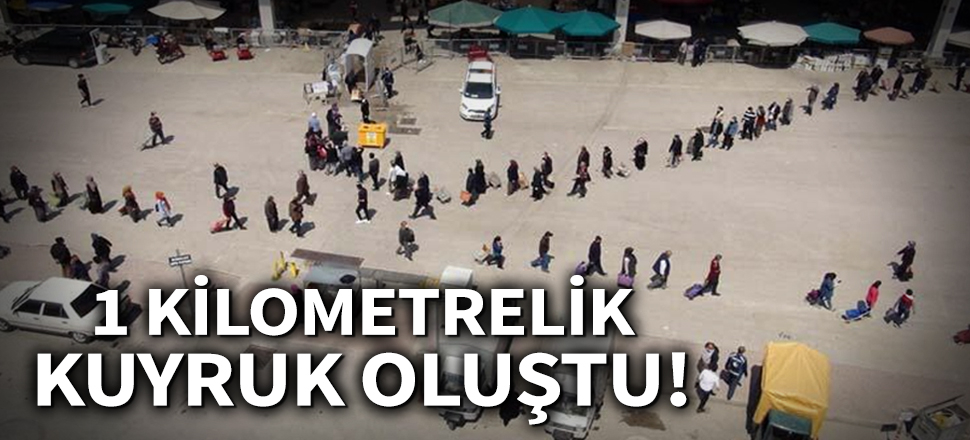 Son dakika... Burdur'da pazara girmek isteyenler, 1 kilometrelik kuyruk oluşturdu
