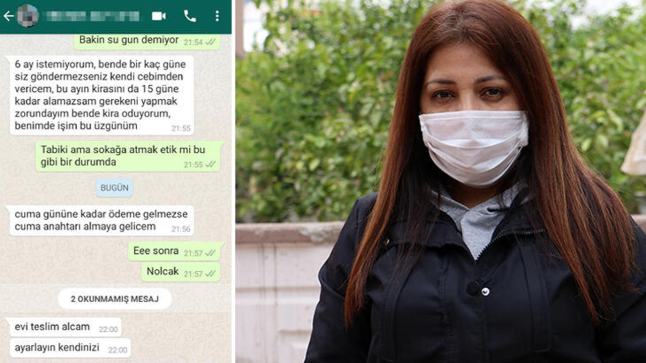 Bir aylık kirasını ödeyemeyen kadına evden atma tehdidi!
