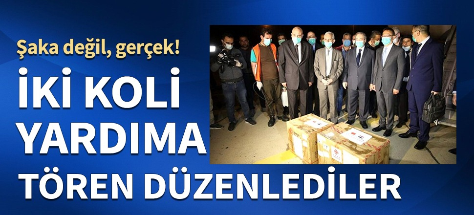 İki koli yardıma tören düzenlediler! Çin'den Esed'e koronavirüs yardımı