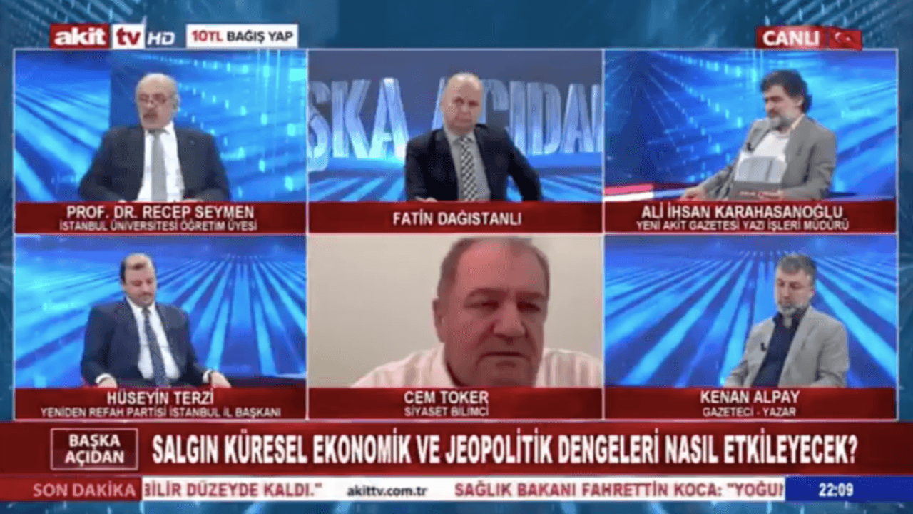 Akit TV yayınına katılan Cem Toker çileden çıktı