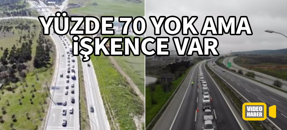 Yüzde 70 yok ama işkence var! İstanbul'da 'tek şerit' çilesi