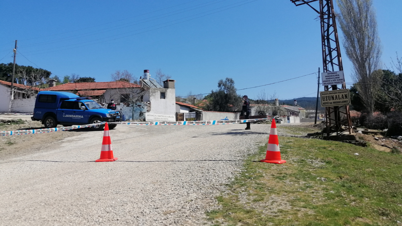 Çanakkale’de bir köye giriş ve çıkışlar kapatıldı