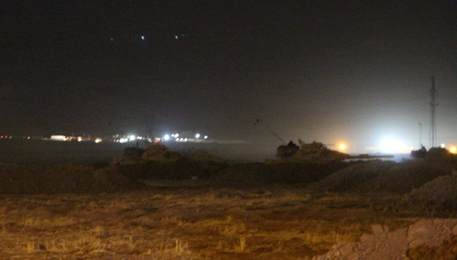 Habur’daki tatbikat gece de devam etti