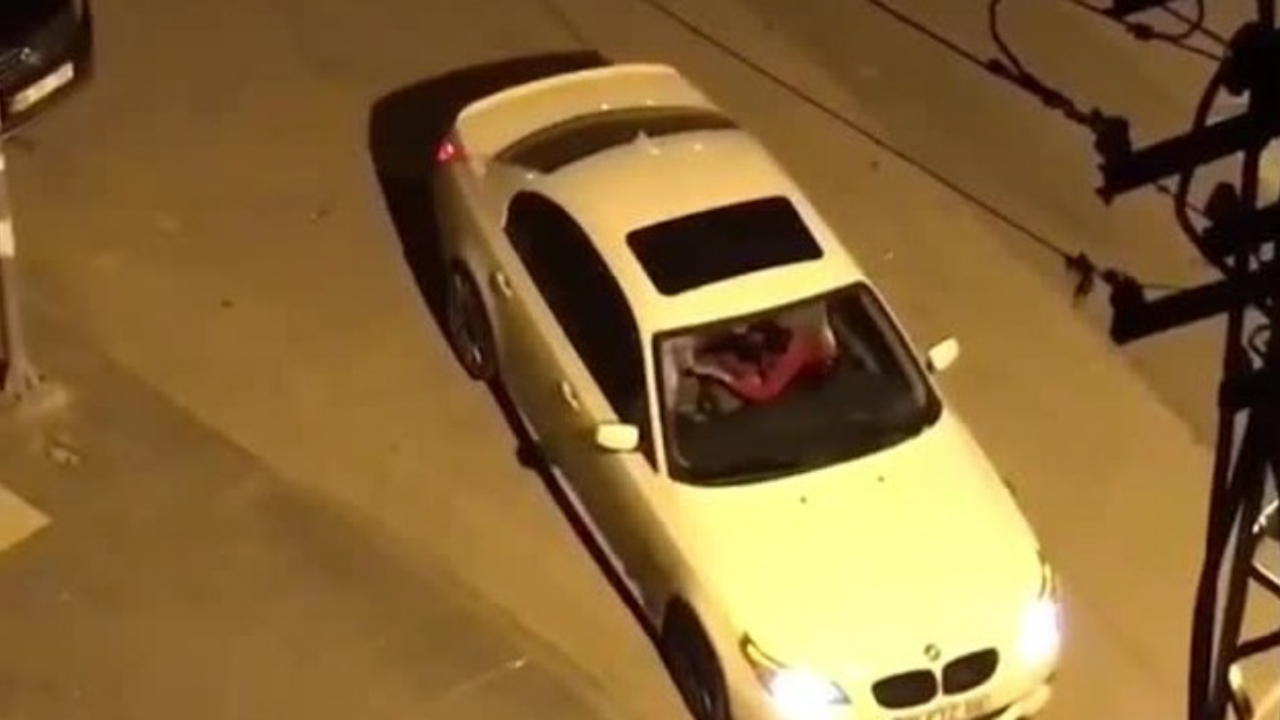 Ankara'da araçta şiddet kamerada