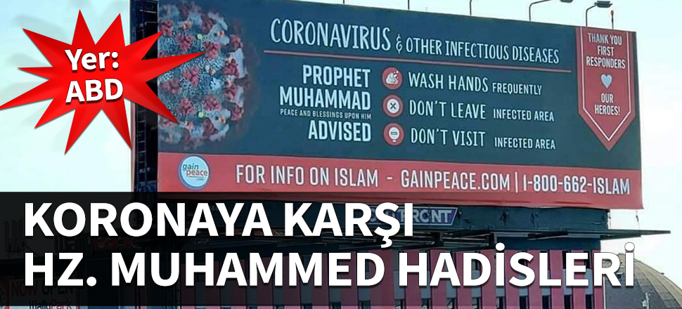 Yer: ABD... Koronaya karşı Hz. Muhammed’in hadisleri...