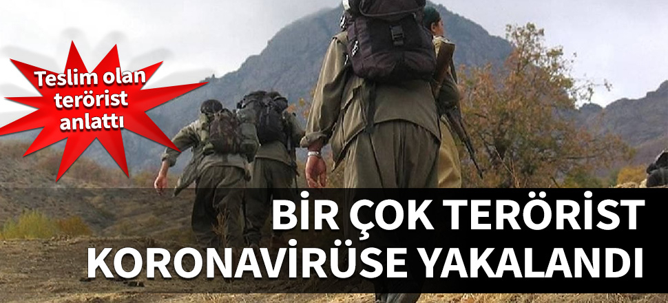 Teslim olan terörist anlattı: Çoğu koronavirüse yakaladı!