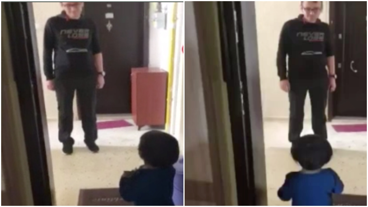 Doktor babanın zor anları! Oğlu ona doğru koştu ama sarılamadı...