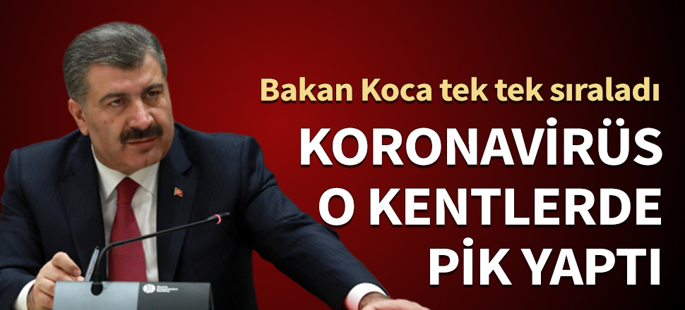 Koronavirüs o kentlerde pik yaptı! Bakan Koca tek tek sıraladı...