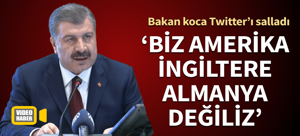 Koca "Biz Amerika değiliz" dedi sosyal medya sallandı!