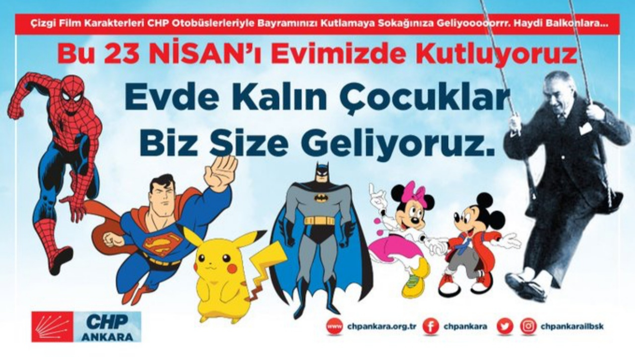 Skandal! CHP, Atatürk'ü çizgi film karakteri yaptı...