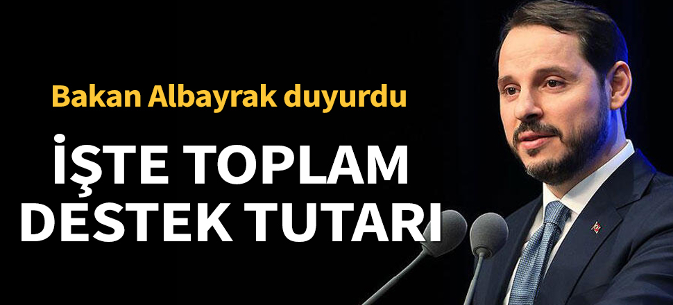 Son dakika... Hazine ve Maliye Bakanı Berat Albayrak destek tutarını açıkladı