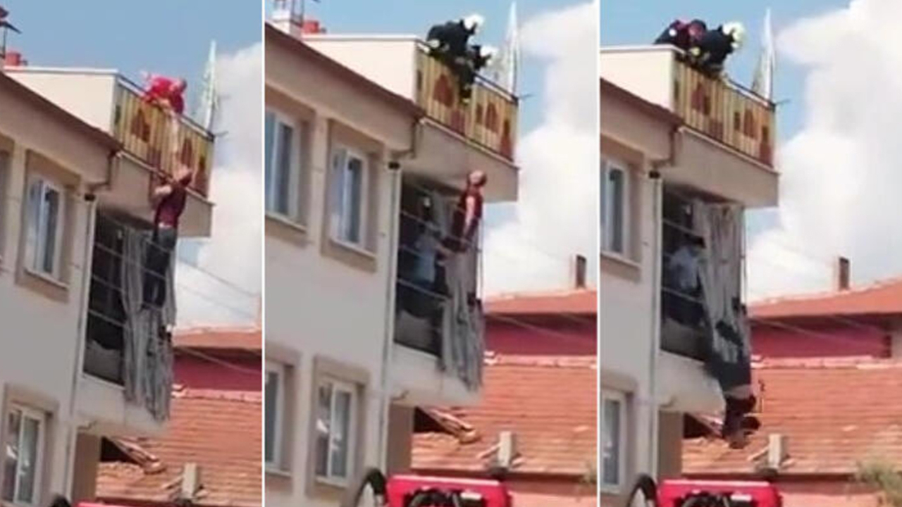 Son dakika... Boğazına hortum bağlayıp intihara kalkıştı! 10 metreden aşağı böyle düştü
