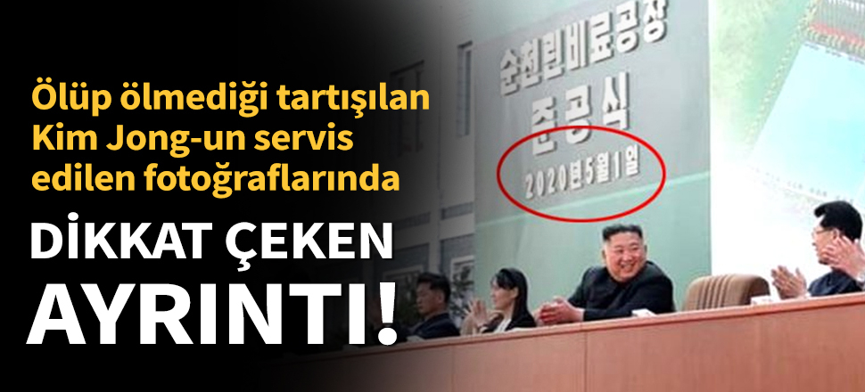 Son dakika... Ölüp ölmediği tartışılan Kim Jong-un servis edilen fotoğraflarında dikkat çeken detay