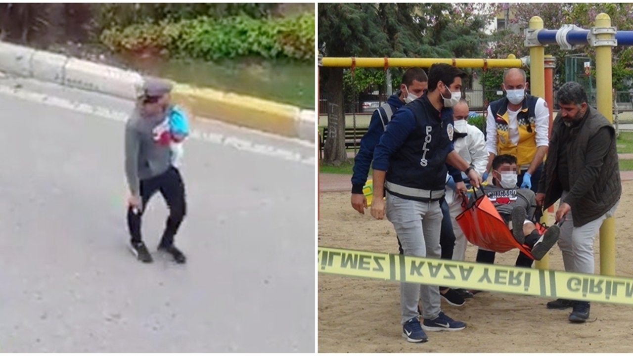 Bebeğin boğazına bıçak dayayınca polis vurarak yakaladı!