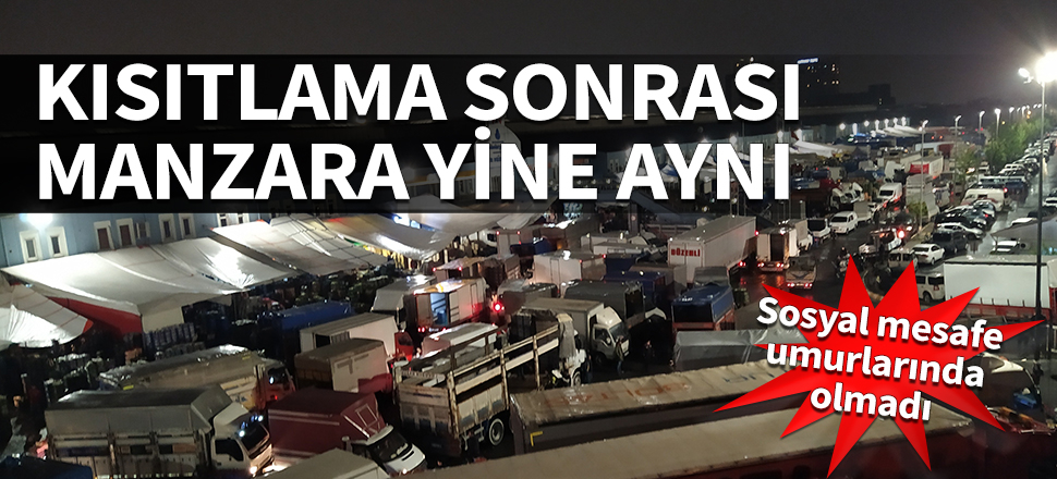 Kısıtlama sonrası manzara yine aynı! Sosyal mesafe umurlarında olmadı
