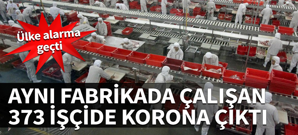 Ülke alarmda... Aynı fabrikada çalışan 373 işçide korona çıktı