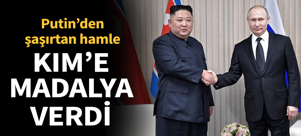 Son dakika... Rus lider Putin’den Kim Jong-un’a madalya