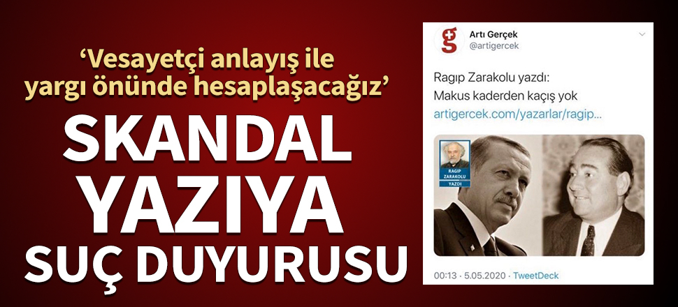 UMED'den skandal yazıya suç duyurusu! ‘Vesayetçi anlayış ile yargı önünde hesaplaşacağız’