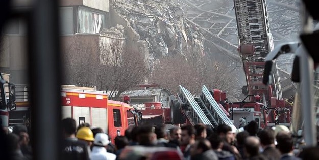 İran'da dehşet: 17 katlı bina canlı yayında böyle çöktü / VİDEO