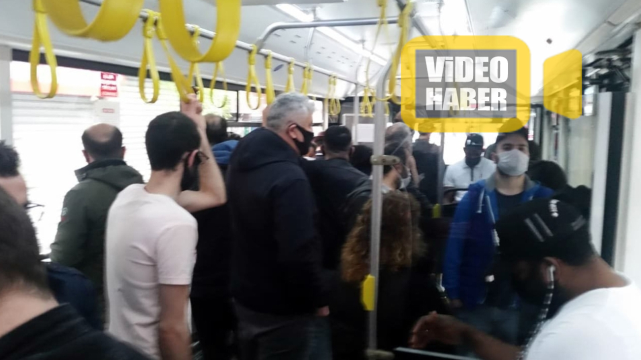 İETT otobüsündeki yoğunluk 'pes' dedirtti!
