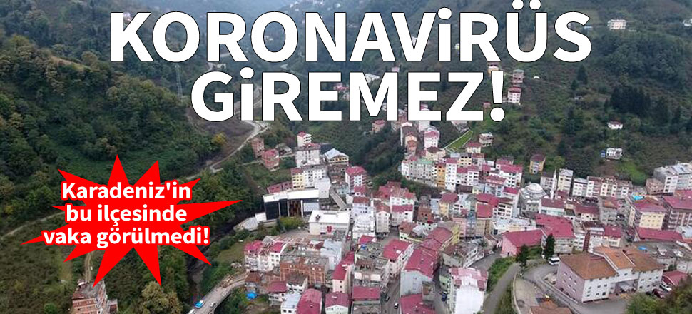 Her şeyi doğal! Trabzon'un bu ilçesine koronavirüs giremedi!