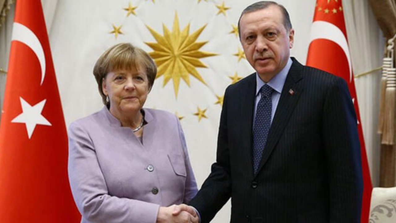 Cumhurbaşkanı Erdoğan, Almanya Başbakanı Merkel ile görüştü