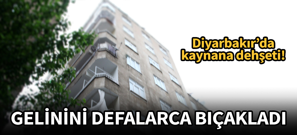 Diyarbakır'da kaynana dehşeti! Gelinini defalarca bıçakladı