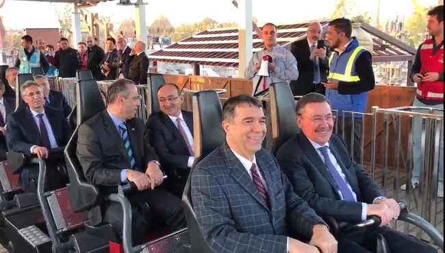 Melih Gökçek böyle stres attı...