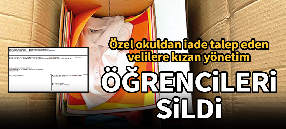 İade talep eden velilere kızdı, öğrencilerin kaydını sildi
