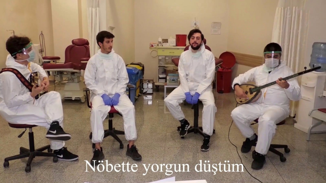 Popüler şarkıyı koronaya uyarladılar! Sağlıkçıların bestesi tam not aldı...