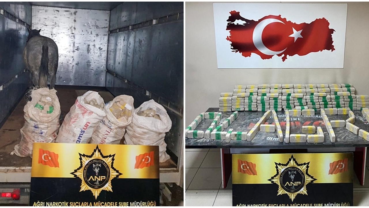 Ağrı'da 167 kilogram eroin ele geçirildi...
