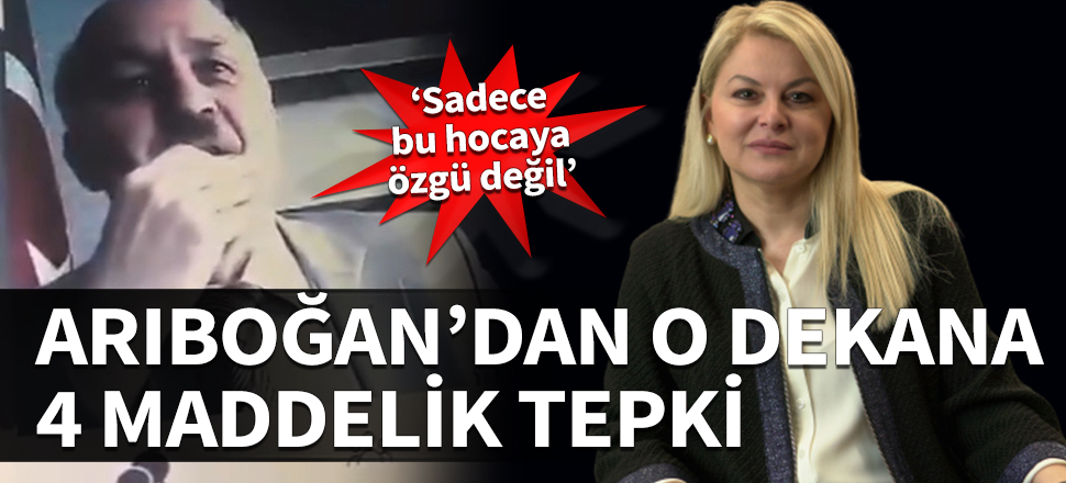 Deniz Ülke Arıboğan'dan o dekana 4 maddelik tepki! "Sadece bu hocaya özgü değil"