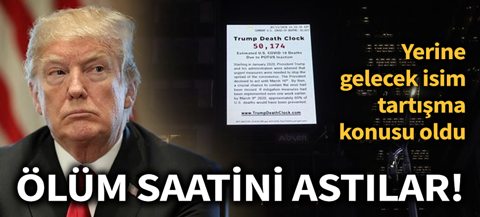 Son dakika... New York'ta ABD Başkanı Donald Trump'ın ölüm saatini astılar!