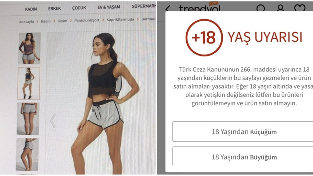 Trendyol tartışması! Kadın şortu için +18 uyarısı!