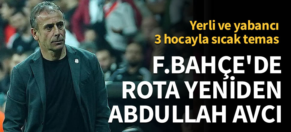 Fenerbahçe'de rota yeniden Abdullah Avcı