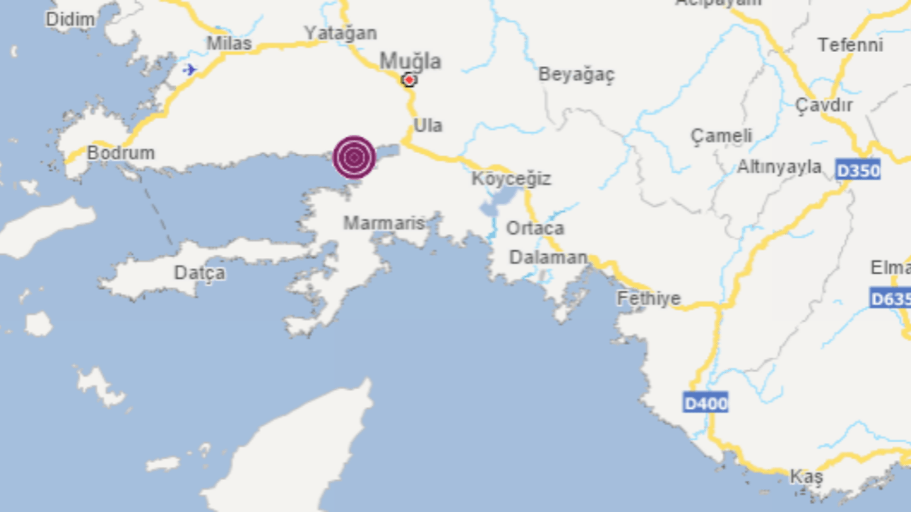 Muğla'da korkutan deprem