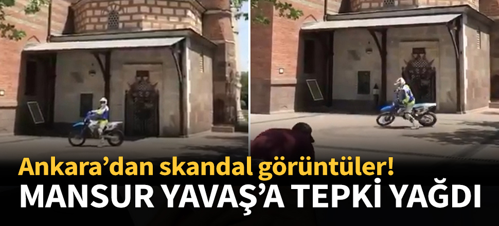 Mansur Yavaş'ın sağ kolu, külliye önünde drift yaptırdı!